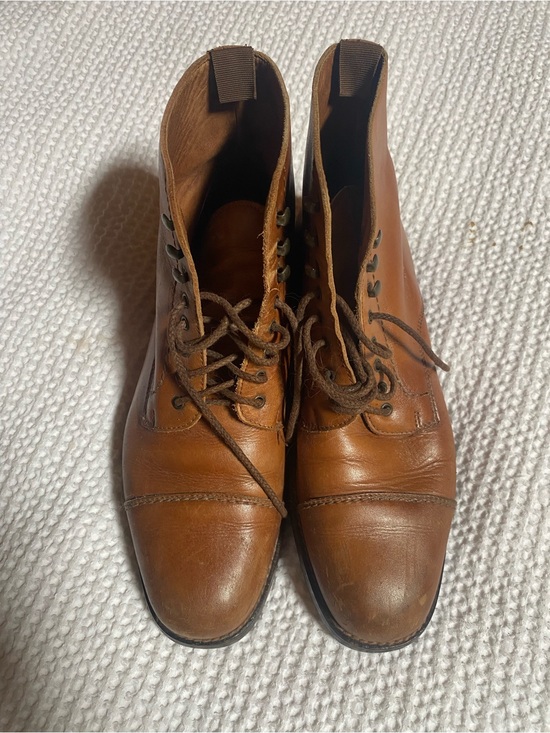 Coach Shoes - Coach Women's Chestnut Leather Lace-Up Boots